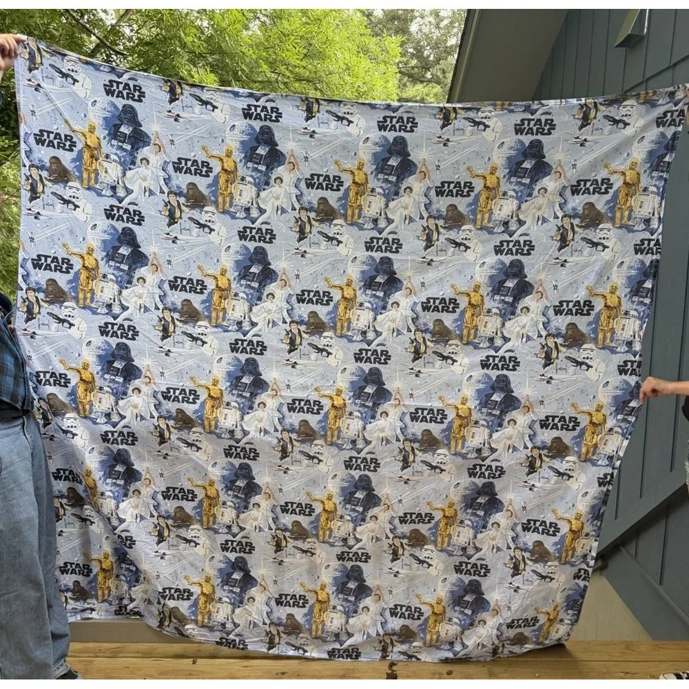 Pottery Barn Teen Star Wars Organic Cotton Full Sheet Set Flat & Fitted 2021 EUC